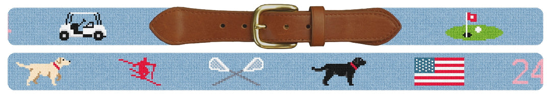 Custom Needlepoint Belt