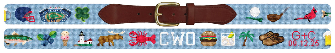 Custom Needlepoint Belt