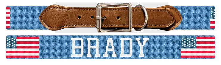 Custom Needlepoint Dog Collar