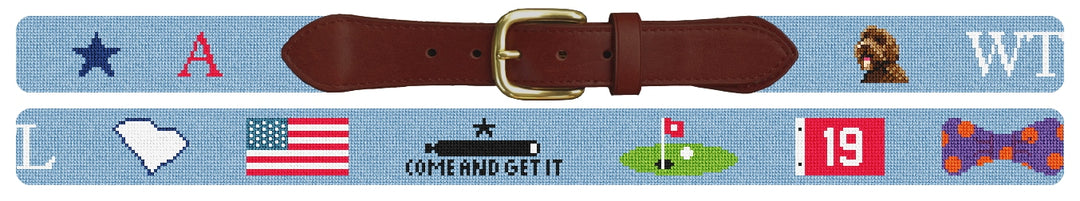 Custom Needlepoint Belt