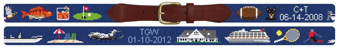 Custom Needlepoint Belt