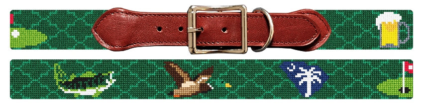 Custom Needlepoint Dog Collar