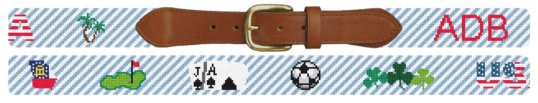 Custom Needlepoint Belt