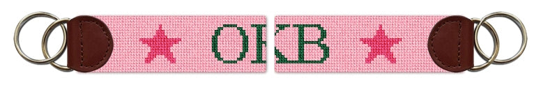 Custom Needlepoint Key Fob