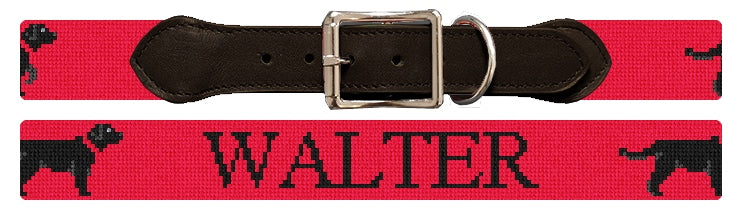 Custom Needlepoint Dog Collar