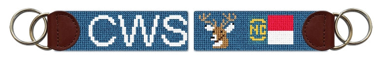 Custom Needlepoint Key Fob