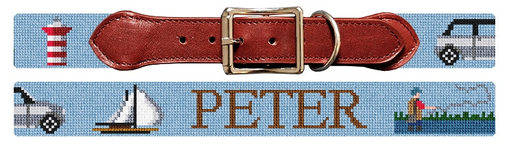 Custom Needlepoint Dog Collar