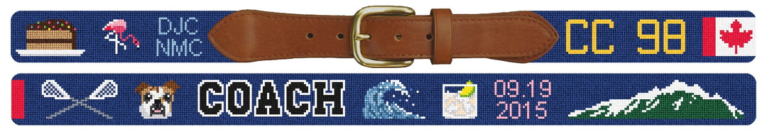 Custom Needlepoint Belt