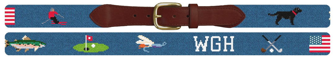 Custom Needlepoint Belt