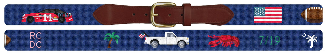 Custom Needlepoint Belt