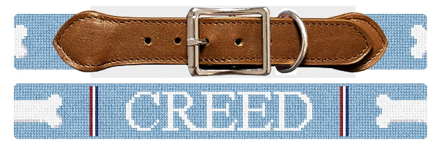 Custom Needlepoint Dog Collar