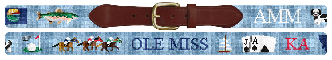 Custom Needlepoint Belt