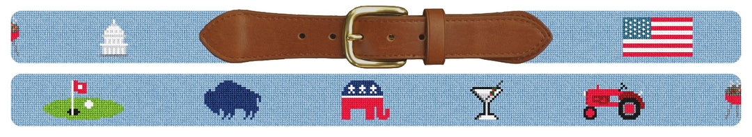 Custom Needlepoint Belt