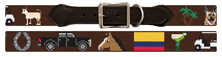 Custom Needlepoint Dog Collar