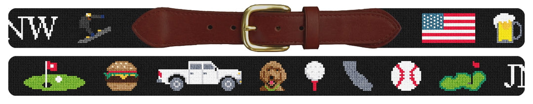 Custom Needlepoint Belt