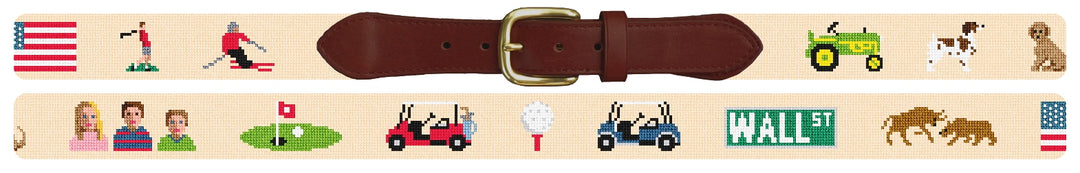 Custom Needlepoint Belt