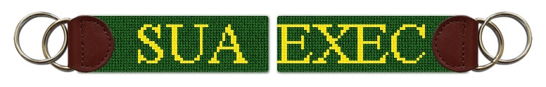 Custom Needlepoint Key Fob