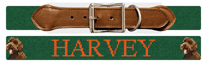 Custom Needlepoint Dog Collar