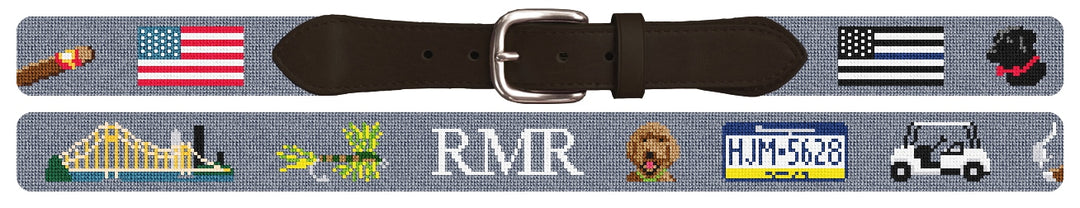Custom Needlepoint Belt