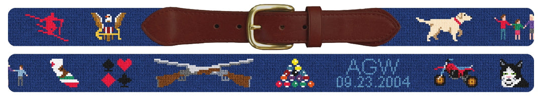 Custom Needlepoint Belt