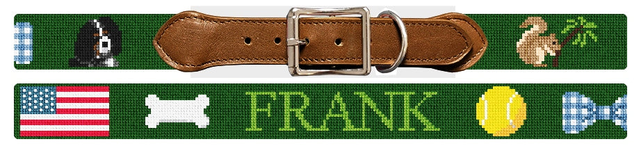 Custom Needlepoint Dog Collar