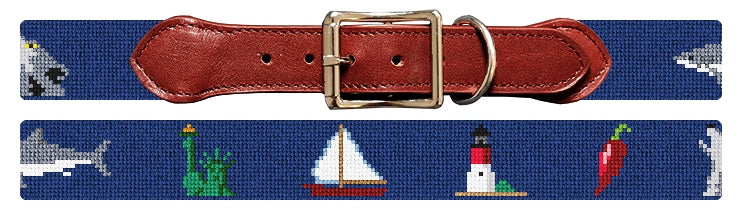 Custom Needlepoint Dog Collar