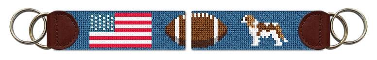 Custom Needlepoint Key Fob