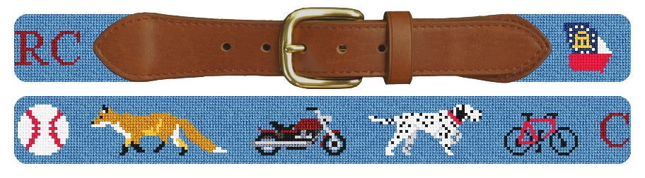 Custom Needlepoint Belt