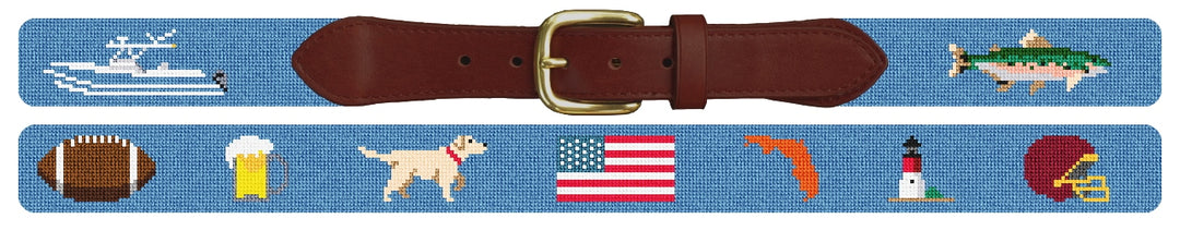 Custom Needlepoint Belt