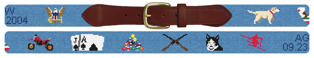 Custom Needlepoint Belt