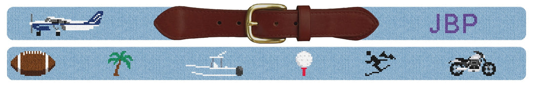 Custom Needlepoint Belt