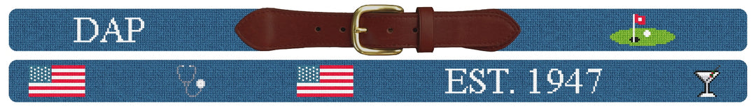 Custom Needlepoint Belt