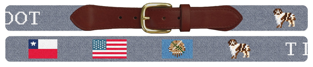 Custom Needlepoint Belt