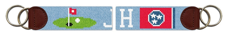 Custom Needlepoint Key Fob