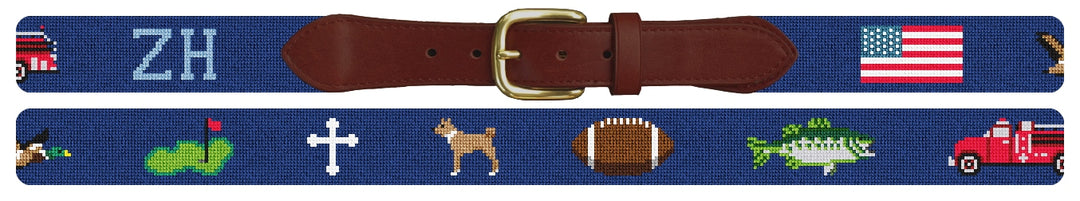 Custom Needlepoint Belt