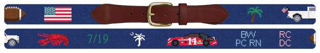 Custom Needlepoint Belt