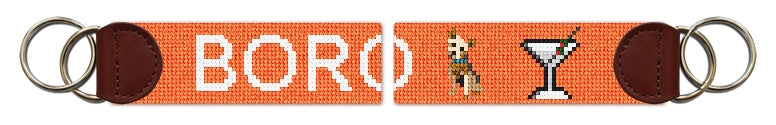 Custom Needlepoint Key Fob