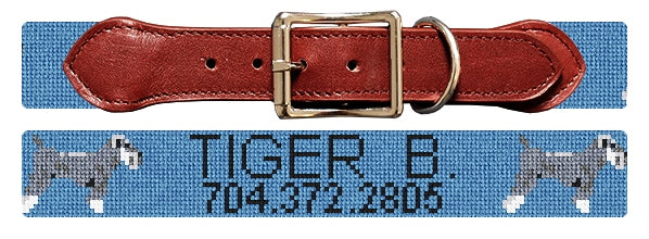 Custom Needlepoint Dog Collar