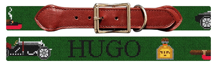 Custom Needlepoint Dog Collar
