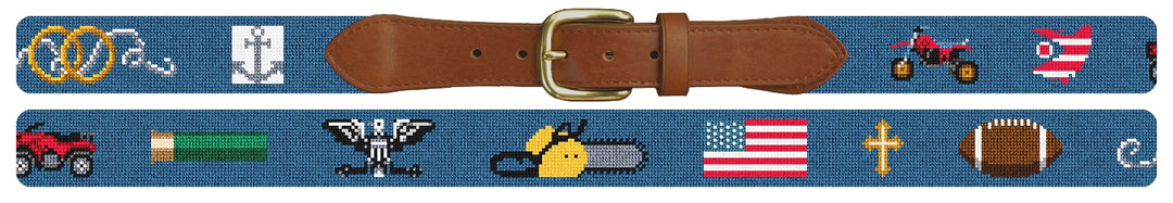 Custom Needlepoint Belt
