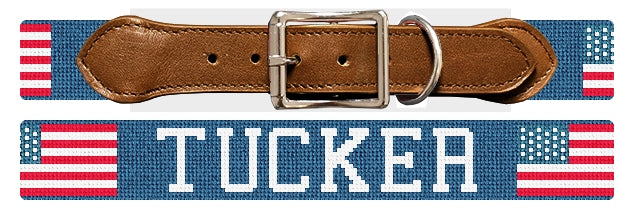 Custom Needlepoint Dog Collar