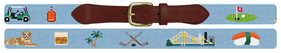 Custom Needlepoint Belt
