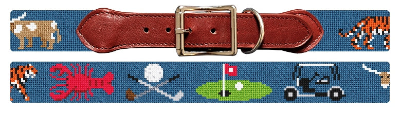 Custom Needlepoint Dog Collar