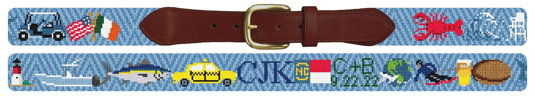 Custom Needlepoint Belt