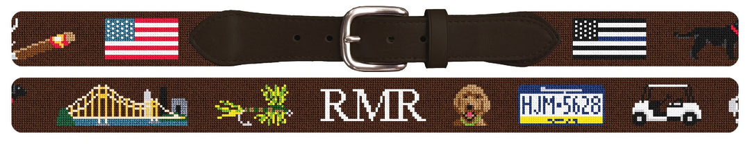 Custom Needlepoint Belt