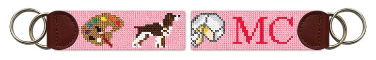 Custom Needlepoint Key Fob
