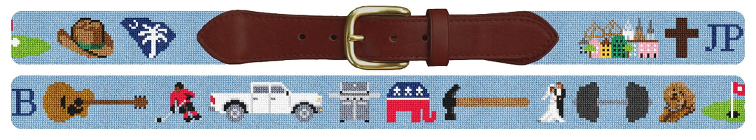 Custom Needlepoint Belt