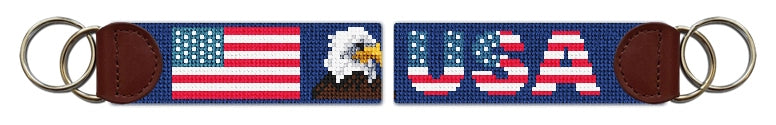 Custom Needlepoint Key Fob