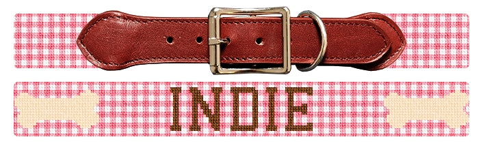 Custom Needlepoint Dog Collar