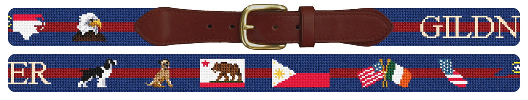 Custom Needlepoint Belt